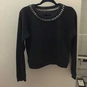 All saints chain neck sweatshirt