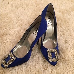 Martinez Valero Royal blue heel