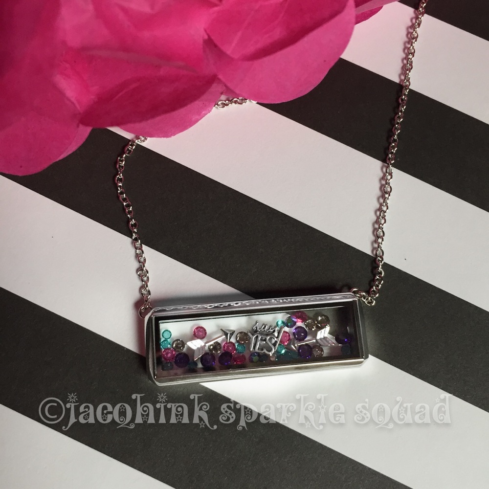 Silver Bar Customizable Locket