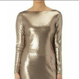 Champagne gold sequin dress