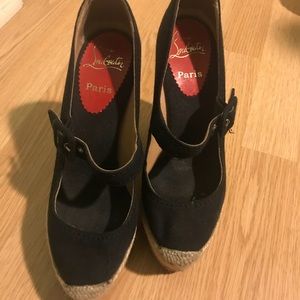 Christian Louboutin espadrille platforms