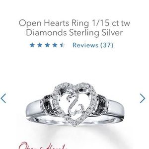 Open heart ring