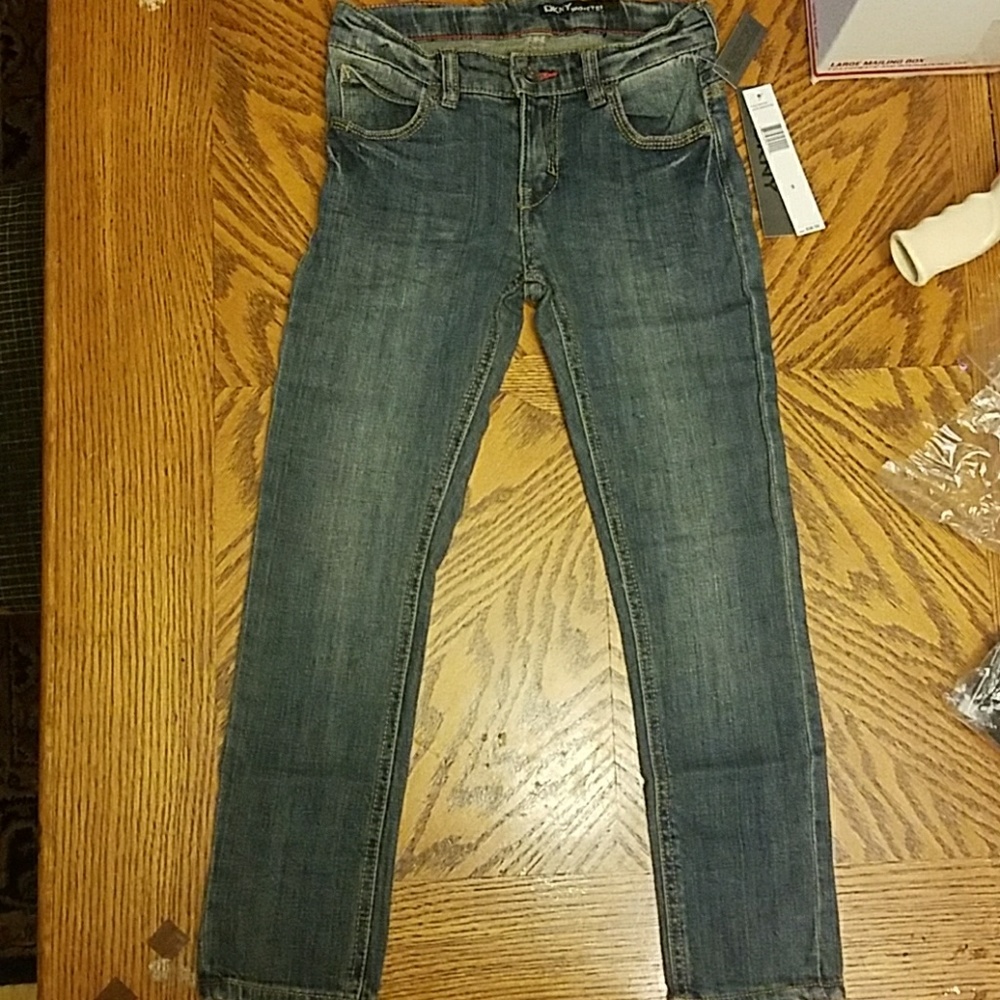 DKNY faded washed jeans