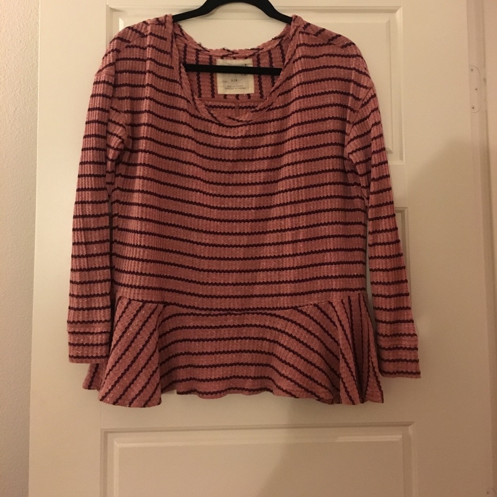 We the free lose peplum shirt