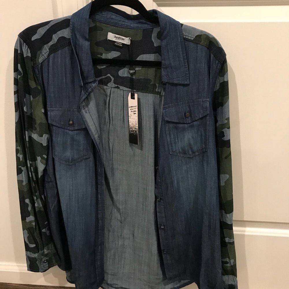 Kensie Chambray Shirt