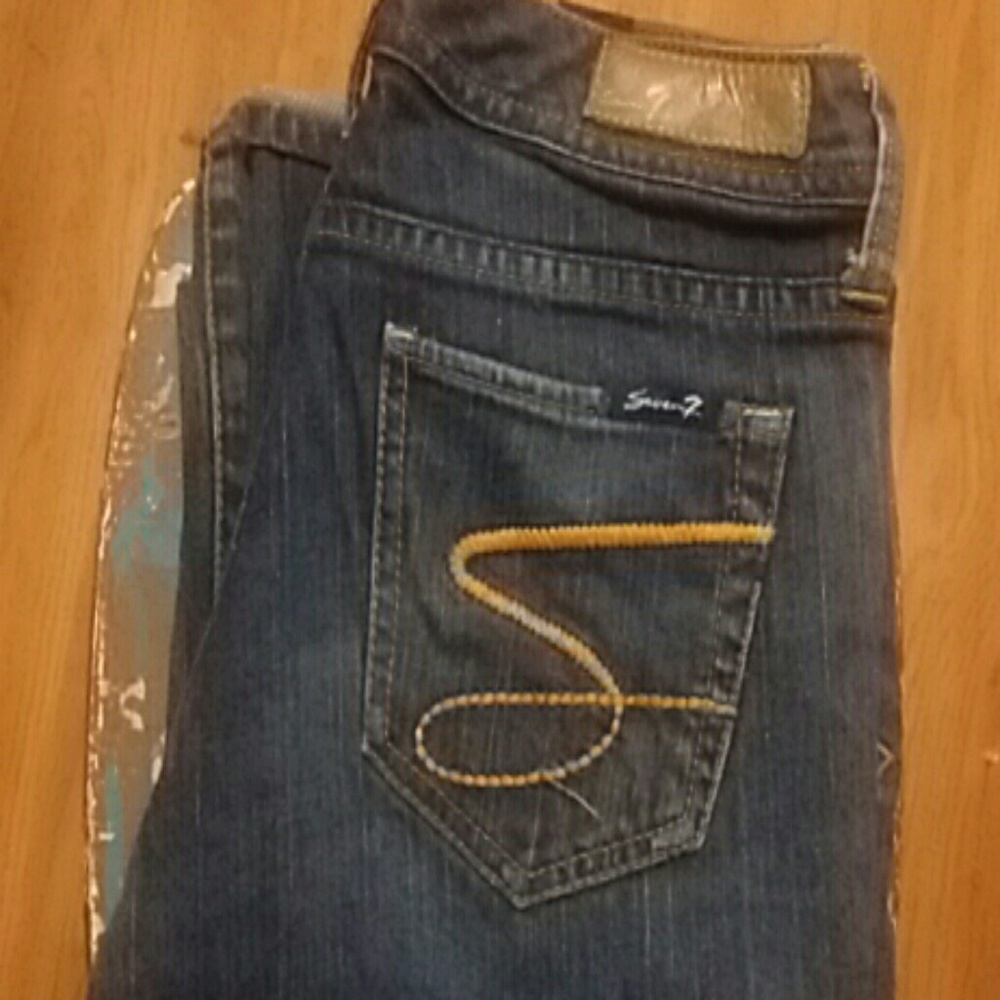 Dark denim jeans