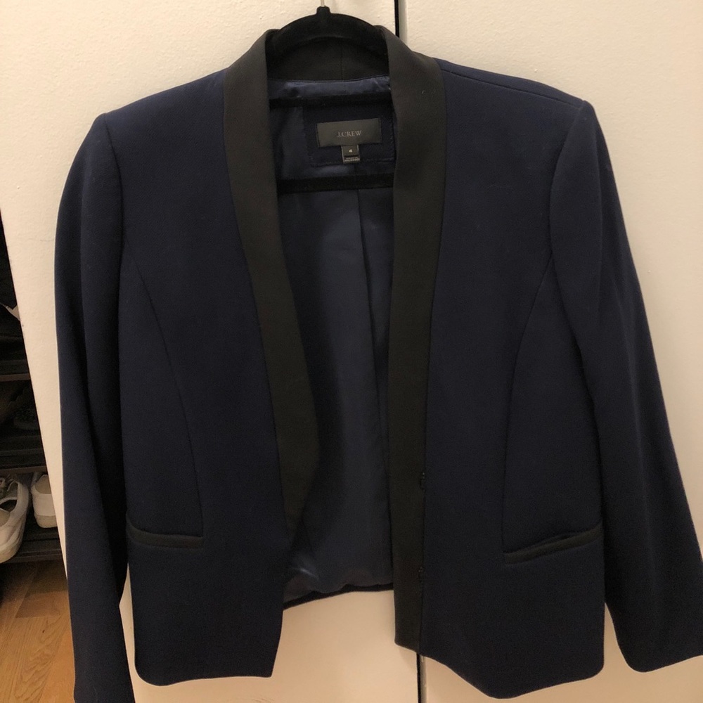 J Crew Navy Blue Blazer