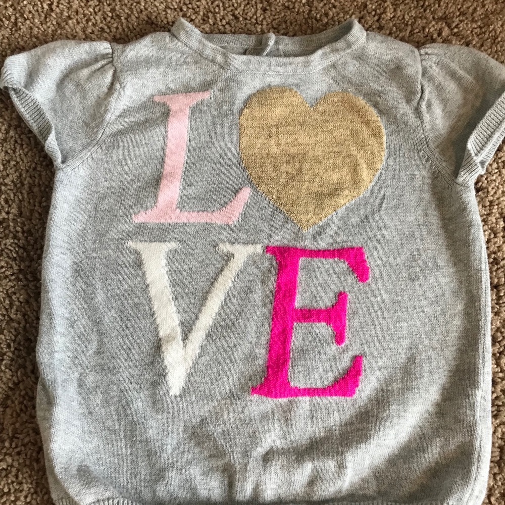 3T Short Sleeve Type Girls sweater