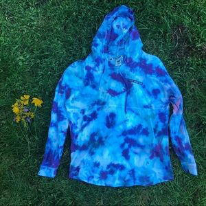 Pink Victoria's Secret tie dye hoodie