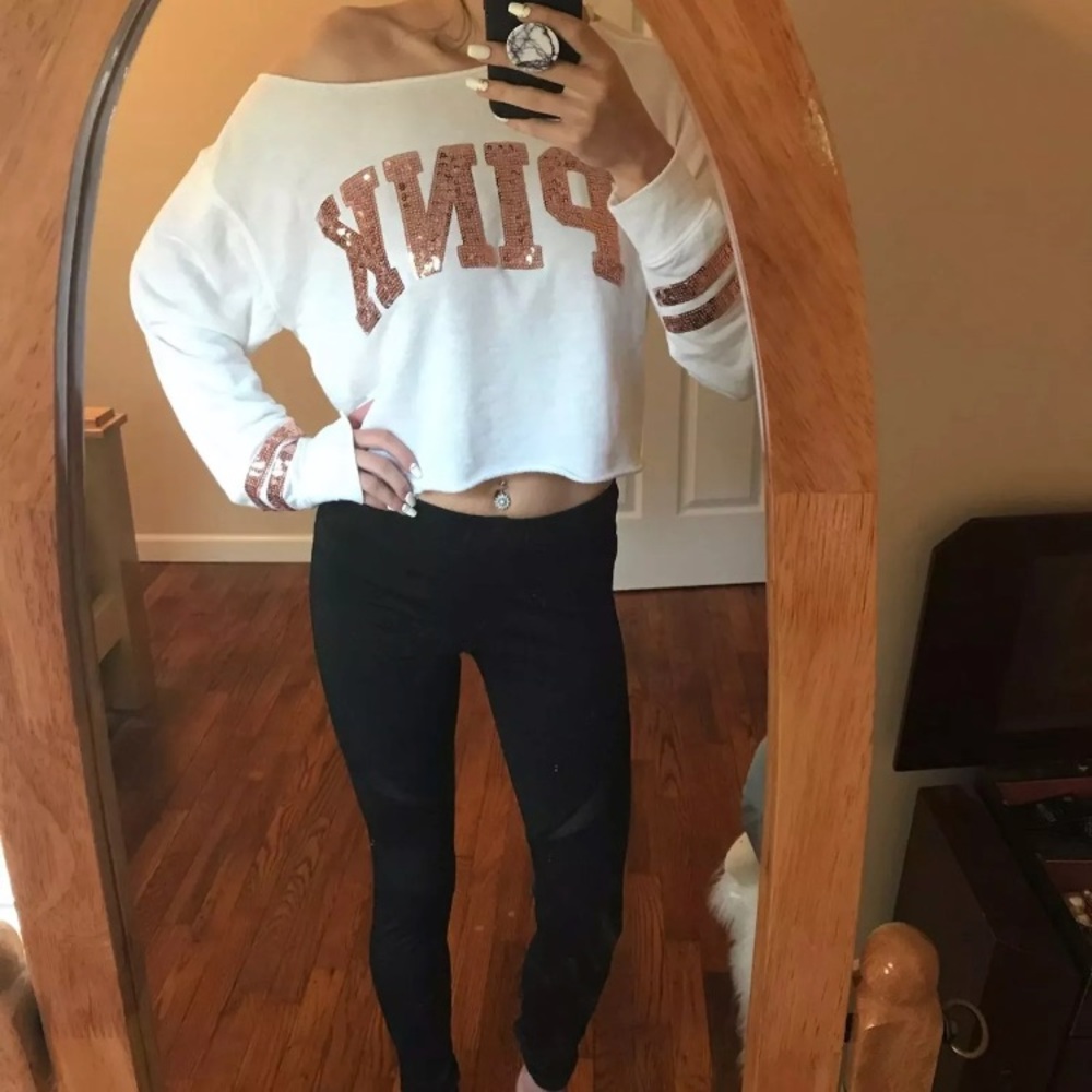 VS PINK crop sweater