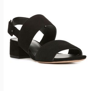 Vince Tate Suede Block Sandals Size 7.5