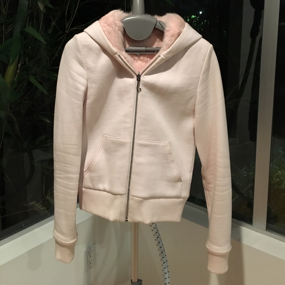 Juicy Couture rabbit fur hoodie