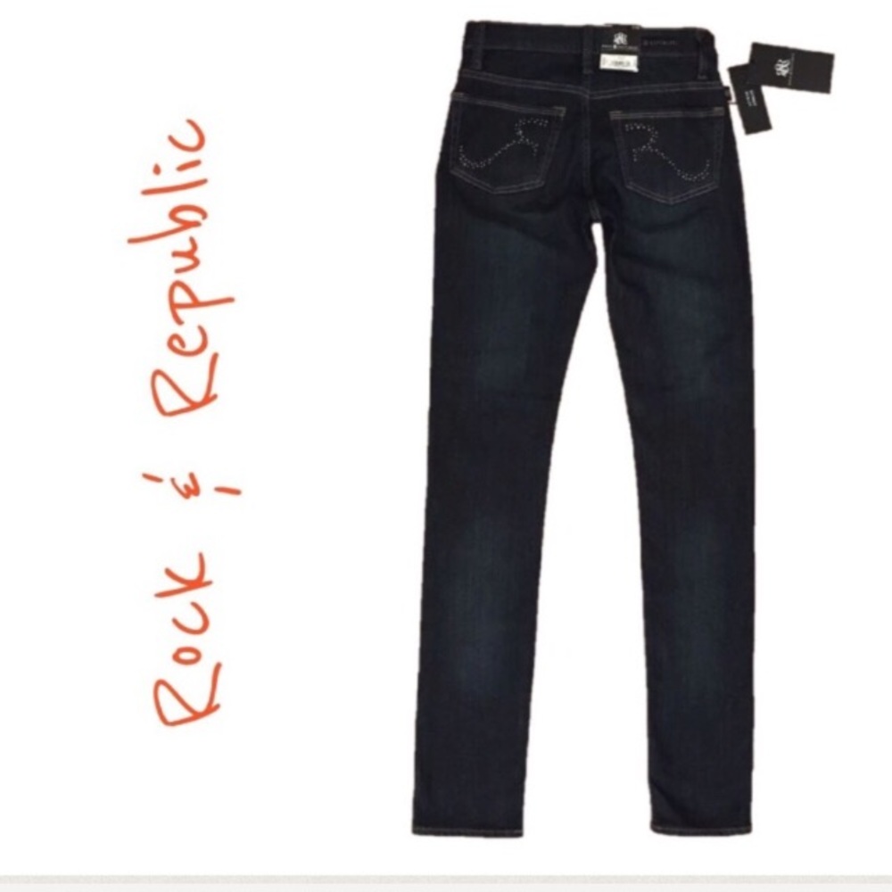 Rock & Republic Berlin Skinny 0 M Luna Pie Jean