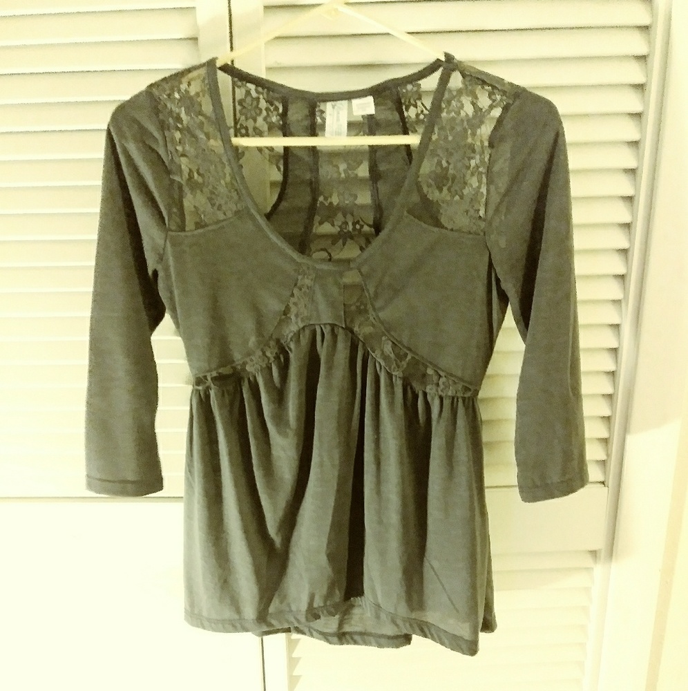 Top with lace detail