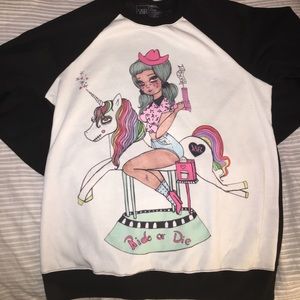 Ride or Die crewneck sweatshirt
