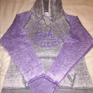 Fish Cute hoodie. Women's size X-Large.