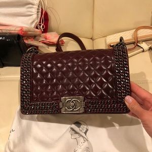CHANEL OLD MEDIUM BOY BAG