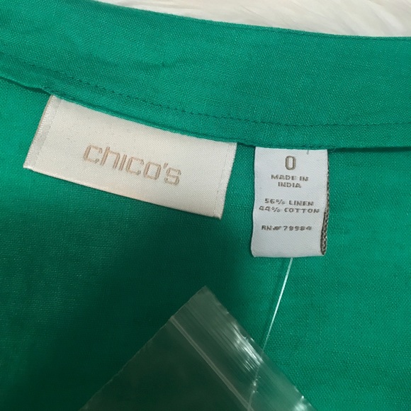 Hand beaded Chico’s blouse - Picture 5 of 8