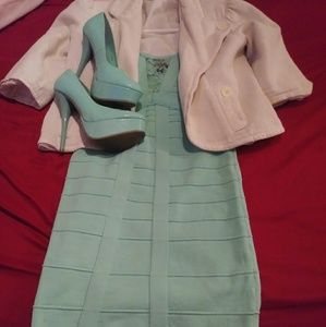 Mint bandage style dress