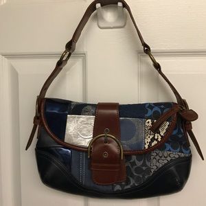 COACH PATCH WORK HAND BAG