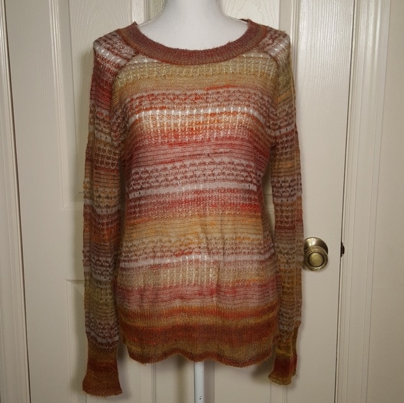 Anthropologie Sun-Marled Pullover Mohair Sweater - Picture 2 of 7