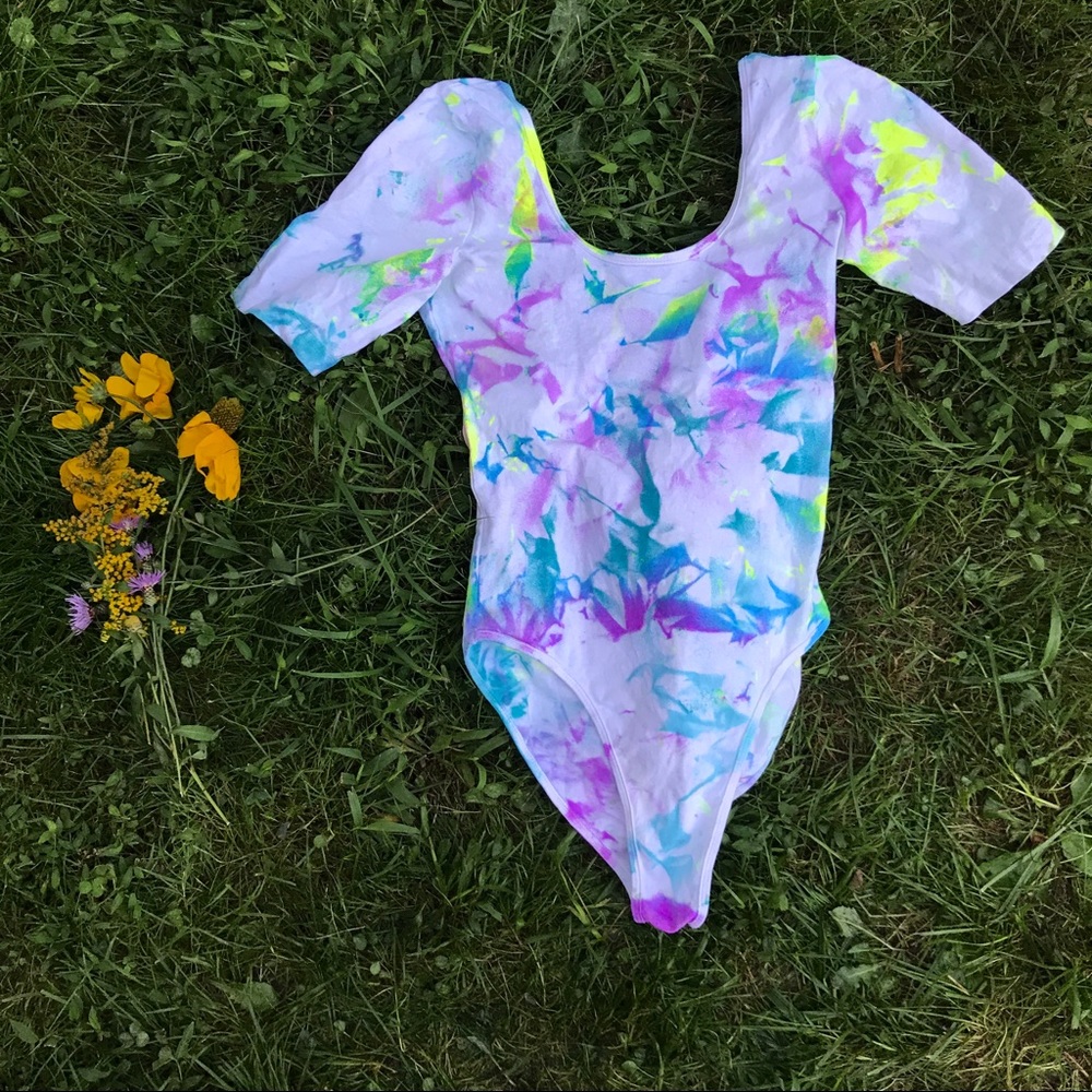 Tie dye body suit