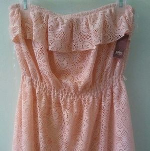 Pink Strapless Dress