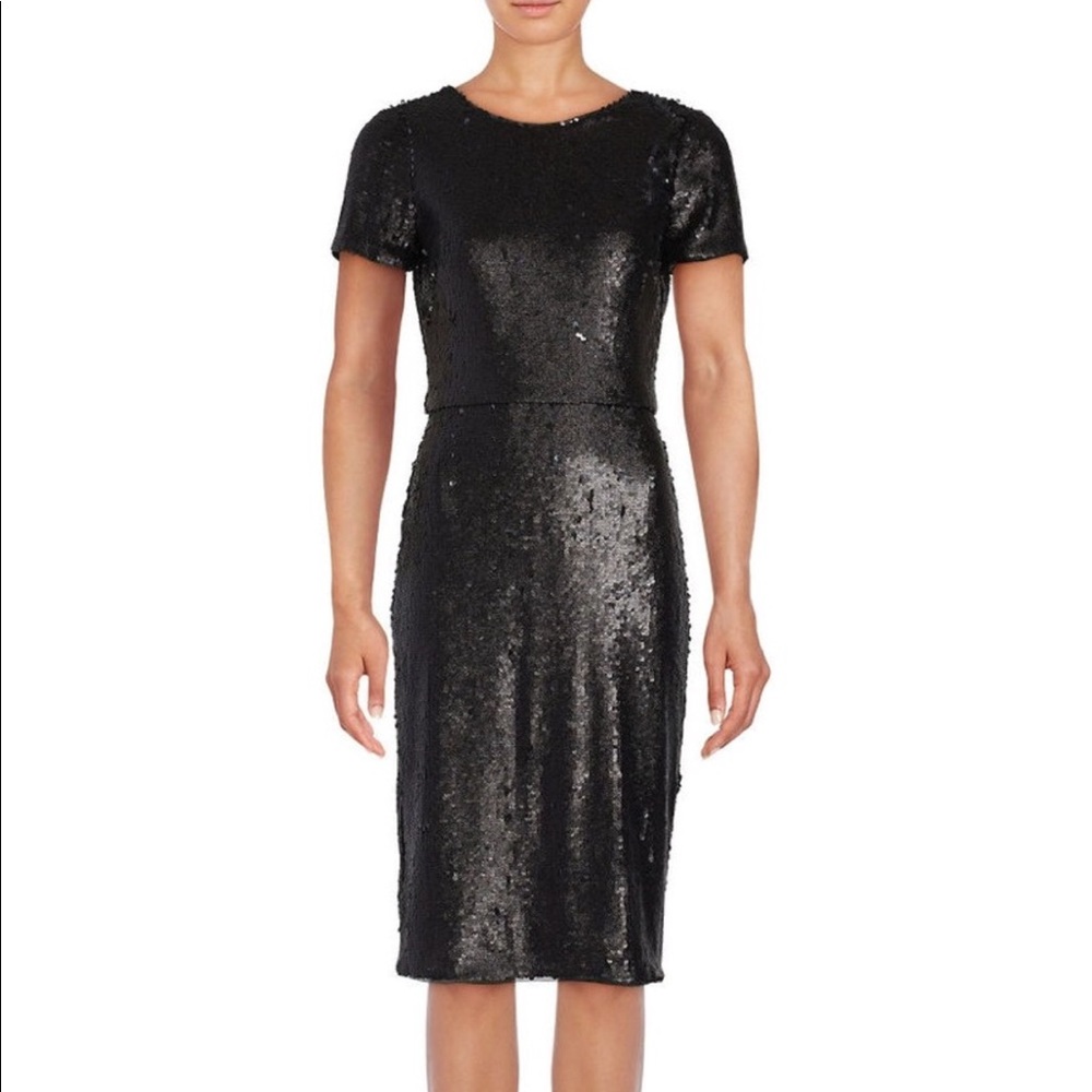 GORGEOUS BCBG Black sequin dress. BNWT