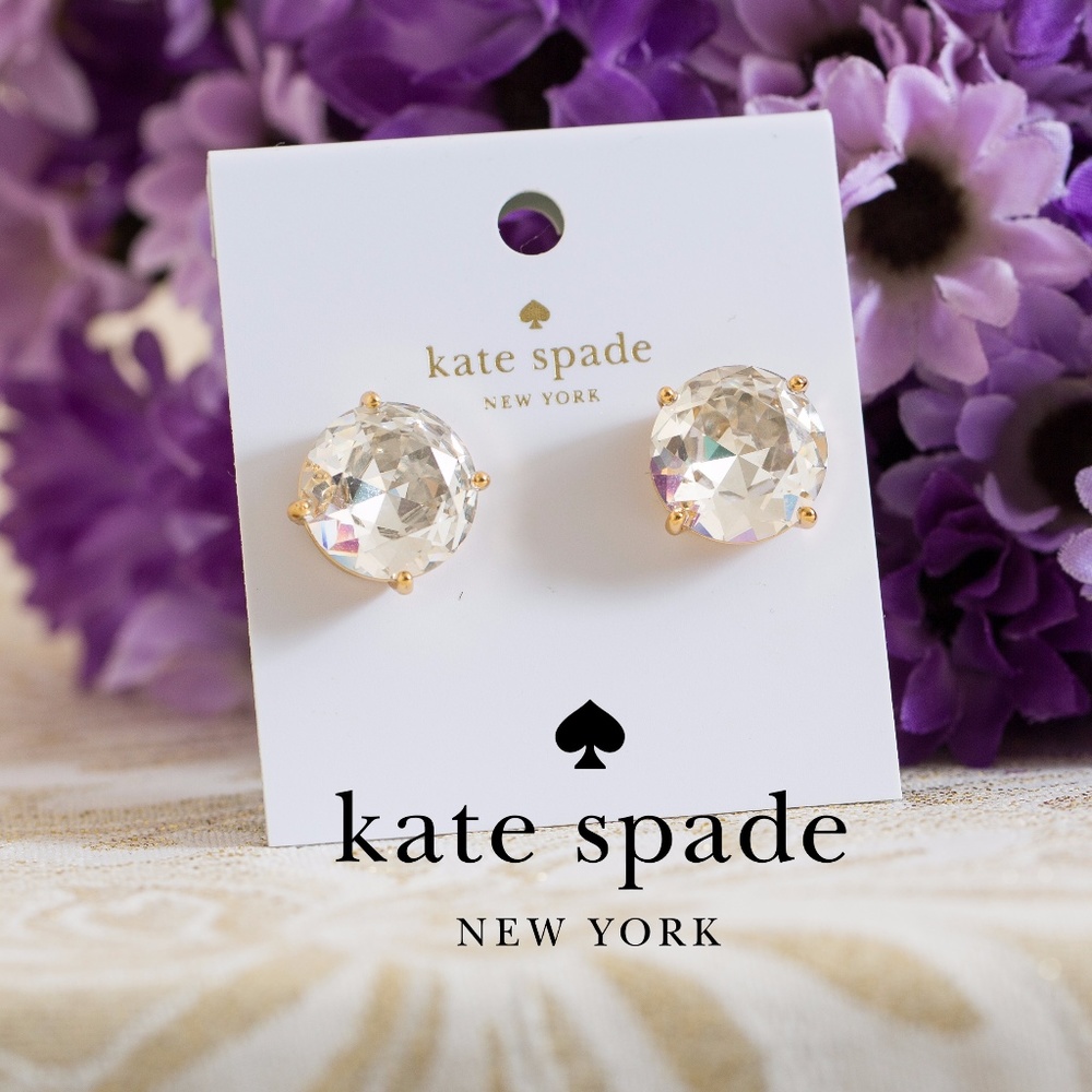 Kate Spade Stud Earrings with faceted crystals - Picture 6 of 6
