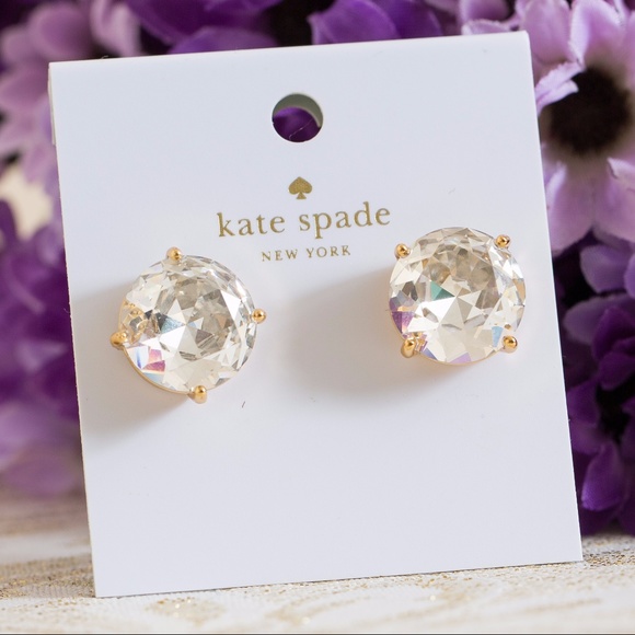Kate Spade Stud Earrings with faceted crystals - Picture 1 of 6