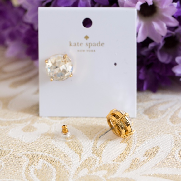 Kate Spade Stud Earrings with faceted crystals - Picture 4 of 6