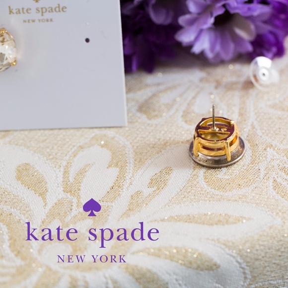 Kate Spade Stud Earrings with faceted crystals - Picture 5 of 6