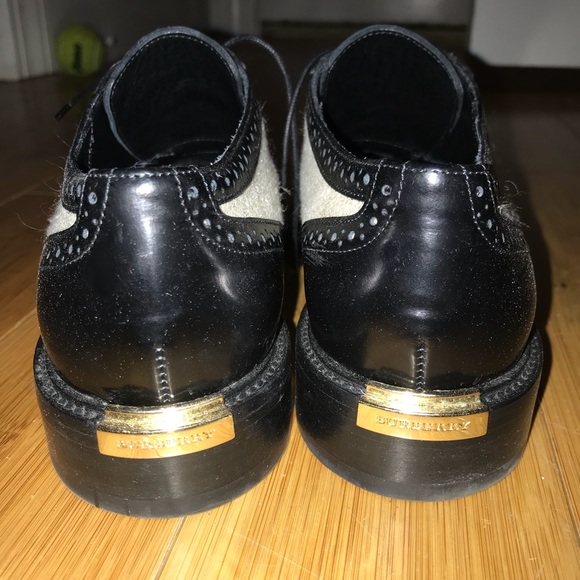 Burberry Canvas/Leather Wingtips - Picture 5 of 8