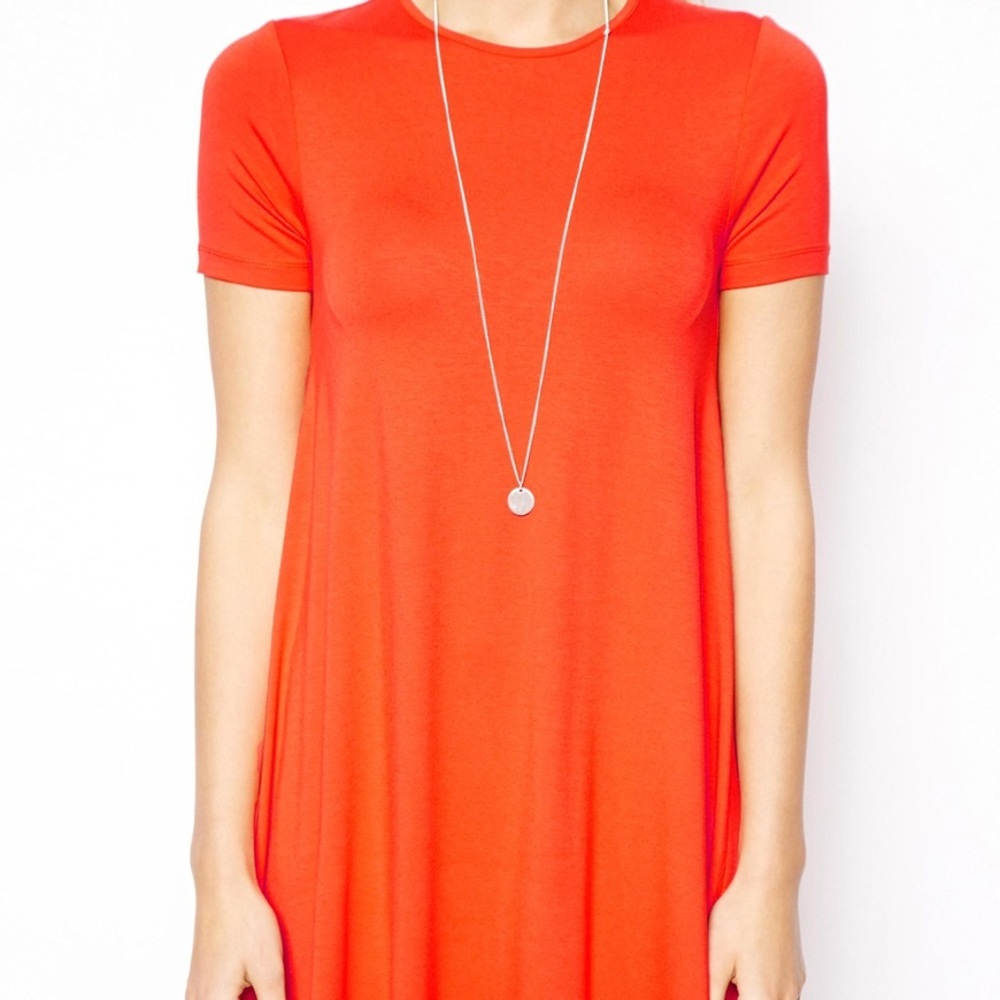 Red swing dress
