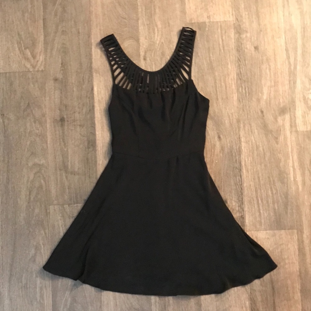 Black Fit and Flare Formal Dress