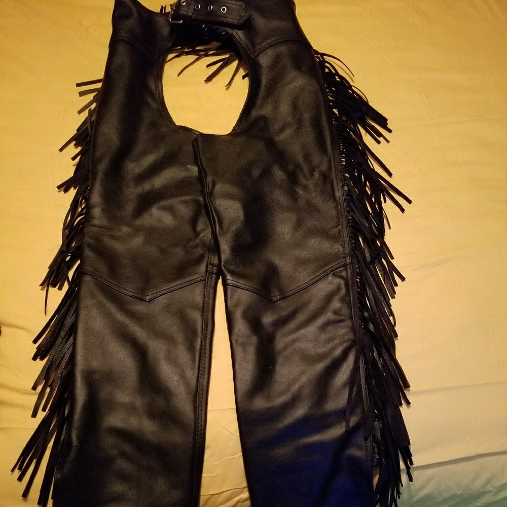 Leather Fringe Chaps