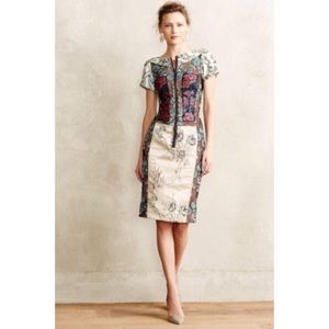 SIZE 4! Byron Lars anthropologie brocade dress!