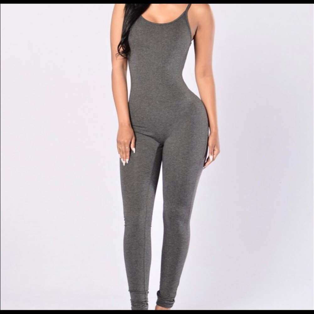 *SOLD* Charcoal Grey Fashion Nova Jumpsuit