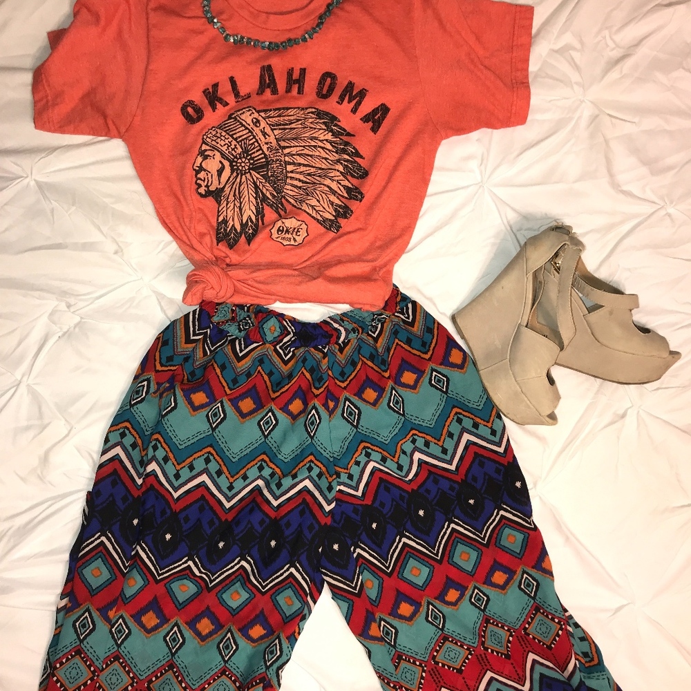 Printed Palazzo Pants
