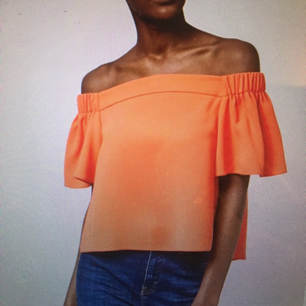 Barely worn, off the shoulder Topshop top