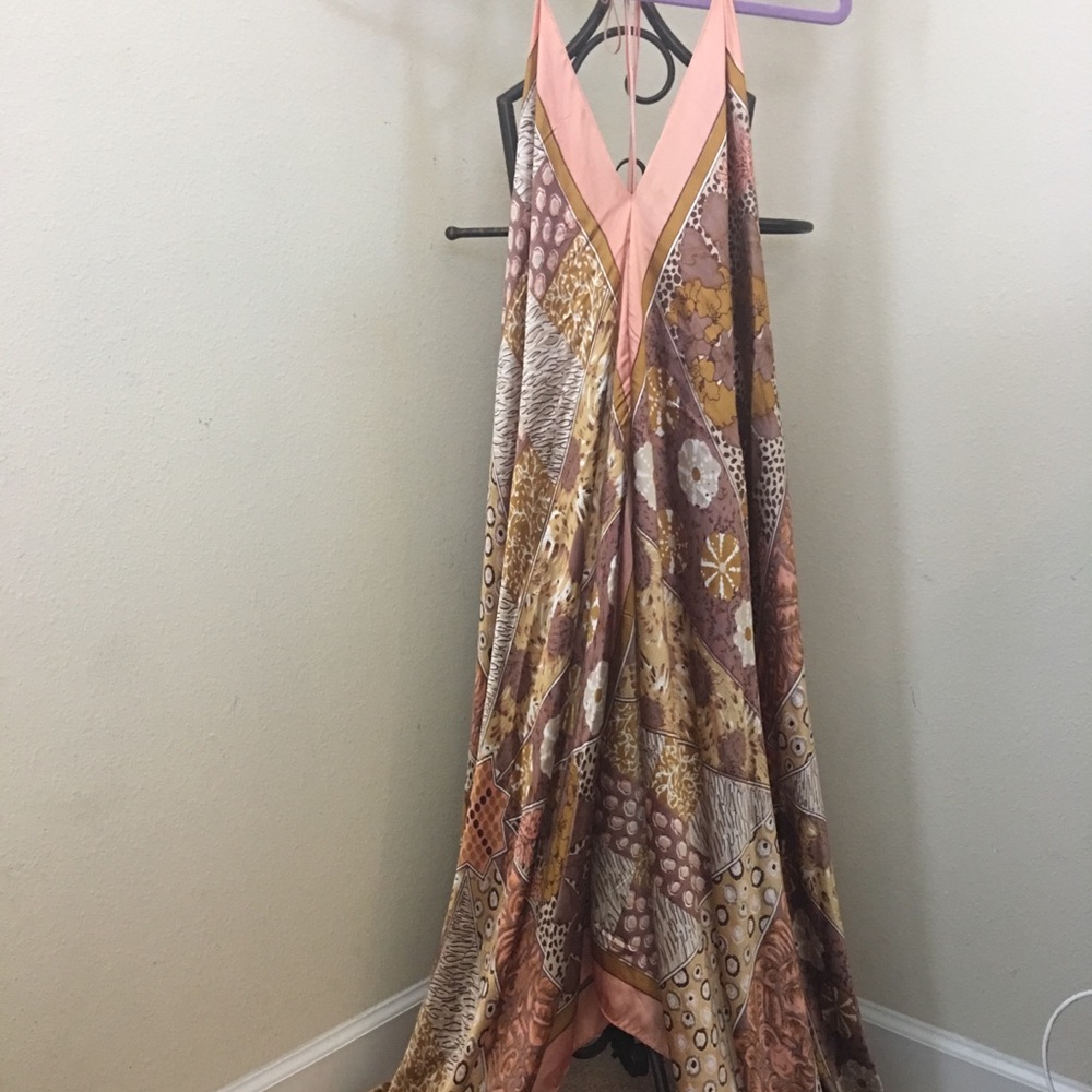 Printed Backless Dress