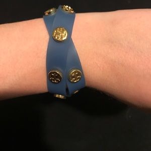 Tory Burch blue gel wrap bracelet