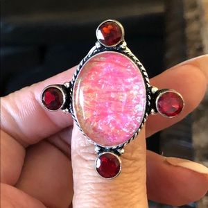 Australian doublet Opal/garnet gemstone size 11.5