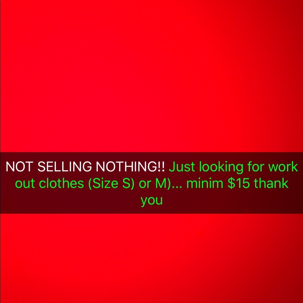 Looking for workout clothes