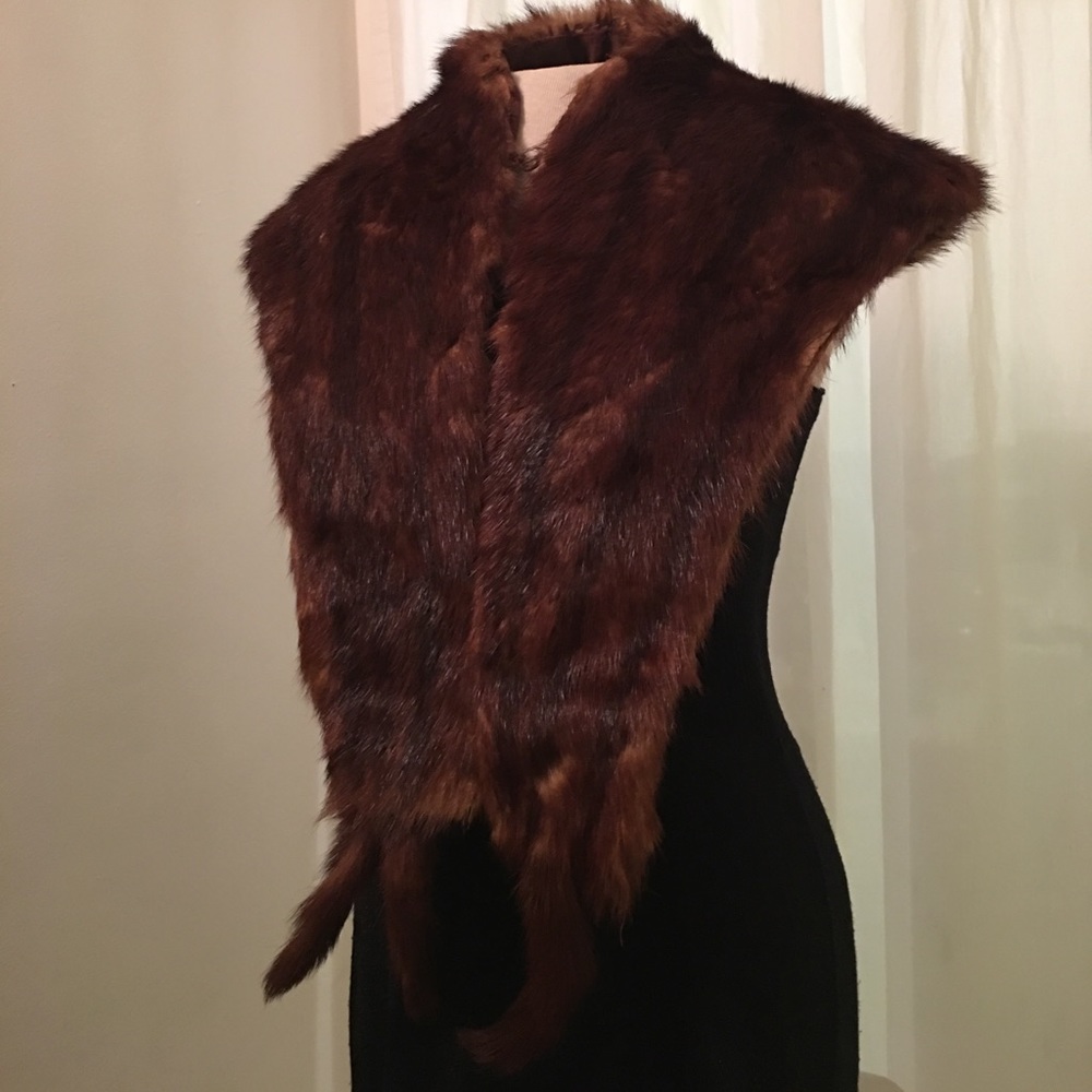 Glam Vintage Mink Fur Caplet