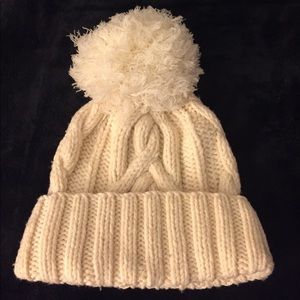 J. Crew Handknit Wool Pom Pom Hat