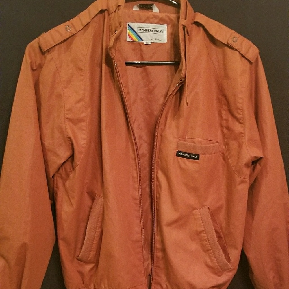 Rust colored Members Only jacket