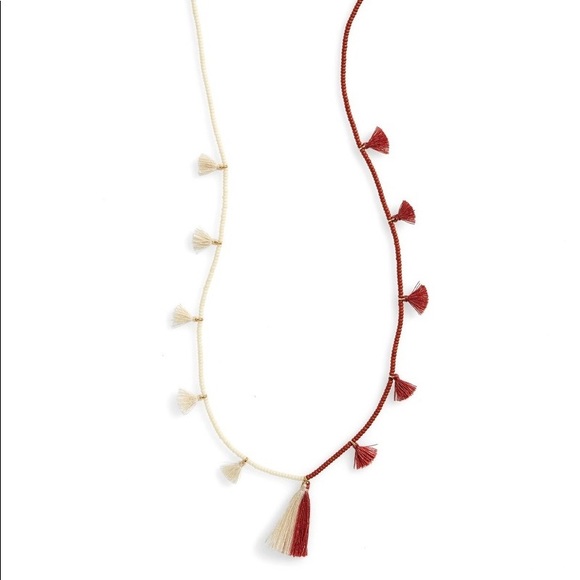 Madewell Two-tone beaded tassel necklace - Picture 1 of 3