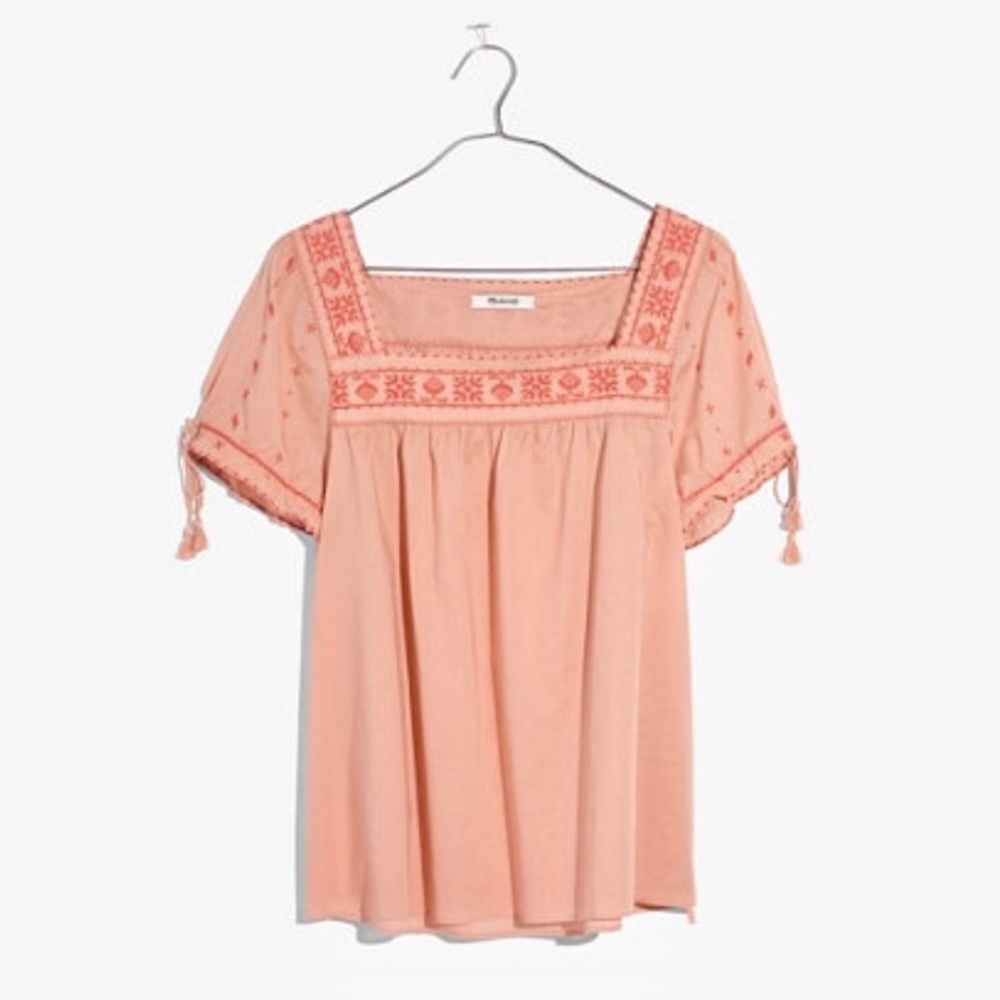 Madewell La Villa Peasant Top