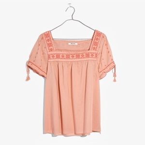 Madewell La Villa Peasant Top